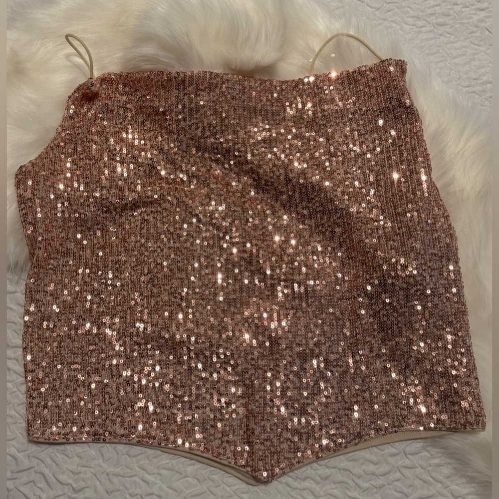 Elegant blouse with shiny sequins, size L - Picture 7 of 11